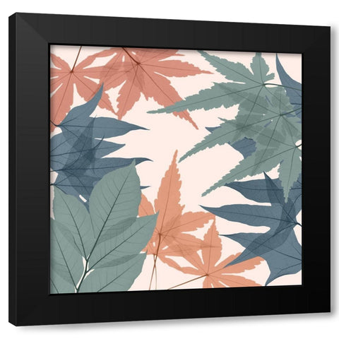 Autumn Jungle Black Modern Wood Framed Art Print with Double Matting by Koetsier, Albert