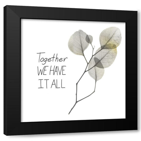 All Together 1 Black Modern Wood Framed Art Print with Double Matting by Koetsier, Albert