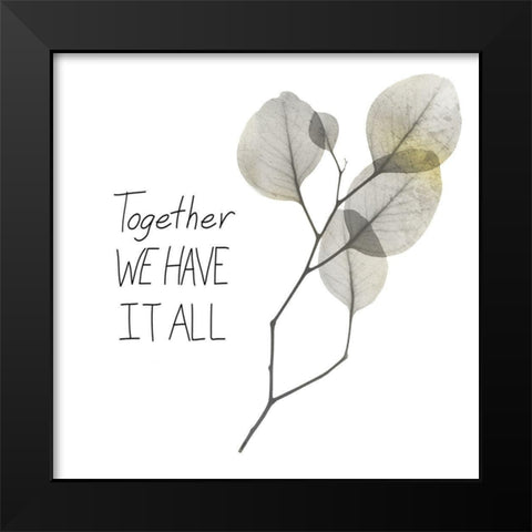 All Together 1 Black Modern Wood Framed Art Print by Koetsier, Albert