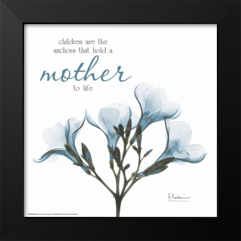 Mother Oleander A56 Black Modern Wood Framed Art Print by Koetsier, Albert