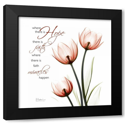 Where there is hope Black Modern Wood Framed Art Print with Double Matting by Koetsier, Albert