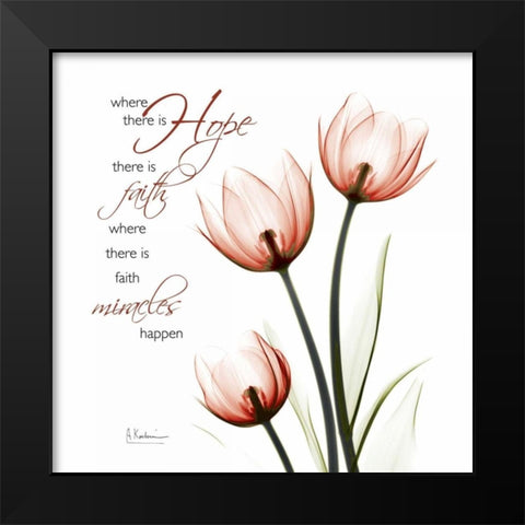 Where there is hope Black Modern Wood Framed Art Print by Koetsier, Albert