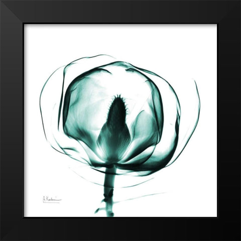 Gracious Green Bulb Black Modern Wood Framed Art Print by Koetsier, Albert