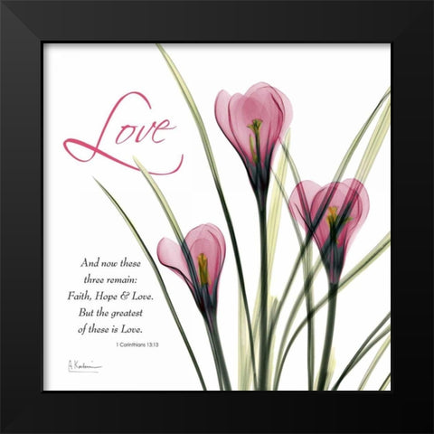 loveCrocusC37 Black Modern Wood Framed Art Print by Koetsier, Albert