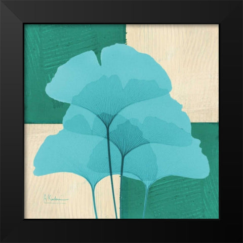 Gingko E162 Black Modern Wood Framed Art Print by Koetsier, Albert