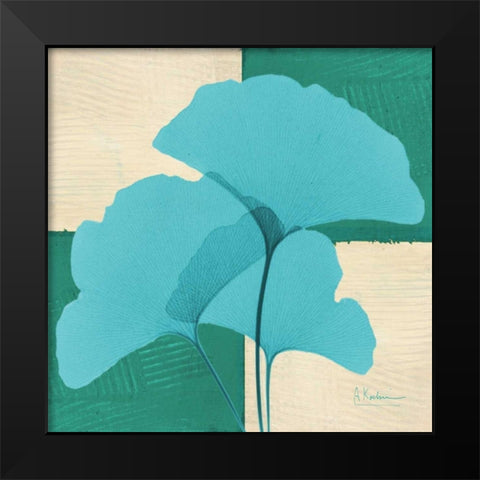 Gingko E97 Black Modern Wood Framed Art Print by Koetsier, Albert