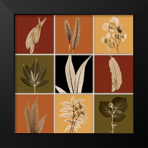 Harvest 9 patch 1 Black Modern Wood Framed Art Print by Koetsier, Albert