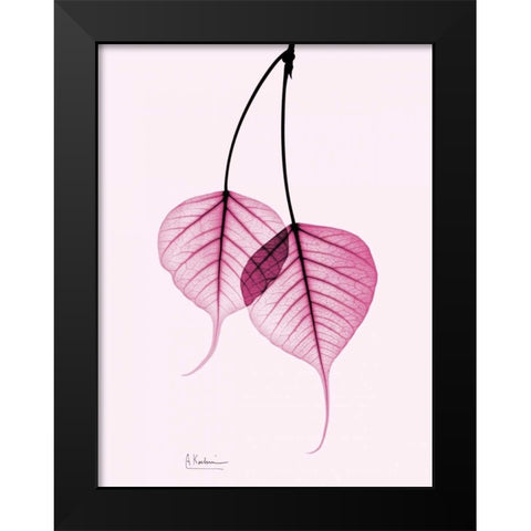 Bodhi Tree Pink Black Modern Wood Framed Art Print by Koetsier, Albert