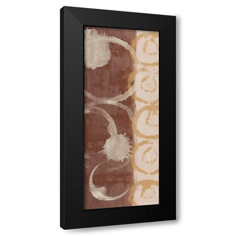 Adstract Pane 3 Black Modern Wood Framed Art Print by Saunders, Alonzo