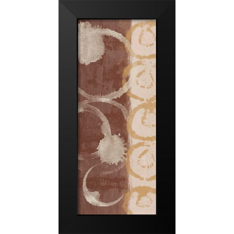 Adstract Pane 3 Black Modern Wood Framed Art Print by Saunders, Alonzo