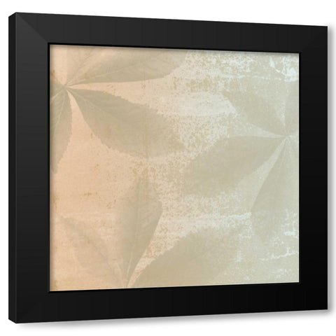 Shaded Leaves 1 Black Modern Wood Framed Art Print by Saunders, Alonzo