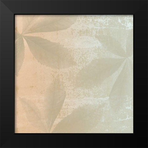 Shaded Leaves 1 Black Modern Wood Framed Art Print by Saunders, Alonzo