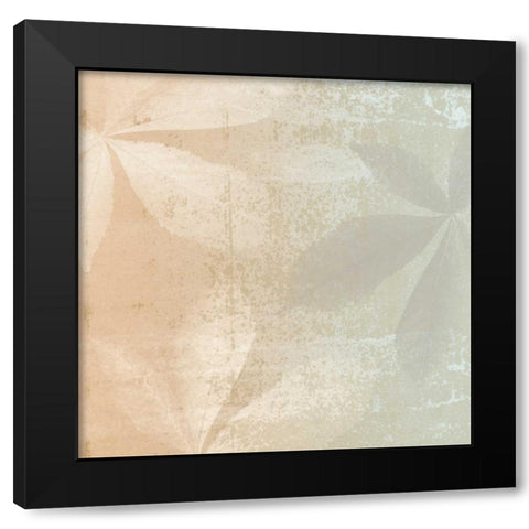 Shaded Leaves 2 Black Modern Wood Framed Art Print with Double Matting by Saunders, Alonzo