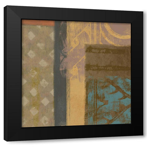 African Tribe 3 Black Modern Wood Framed Art Print with Double Matting by Saunders, Alonzo