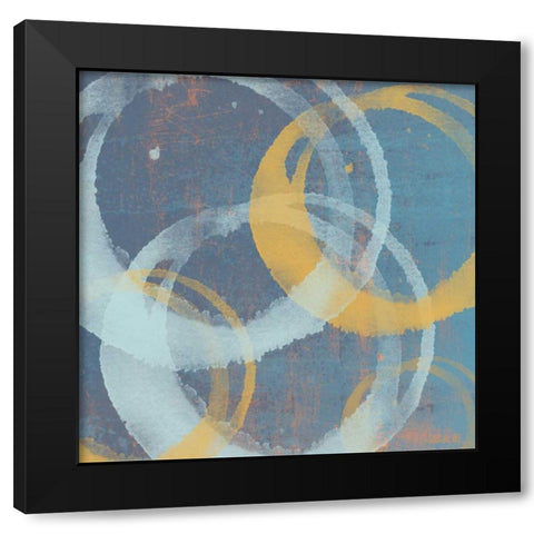Adstract Tone Black Modern Wood Framed Art Print with Double Matting by Saunders, Alonzo