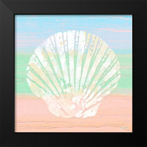 Pastel Coastal 1 Black Modern Wood Framed Art Print by Saunders, Alonzo