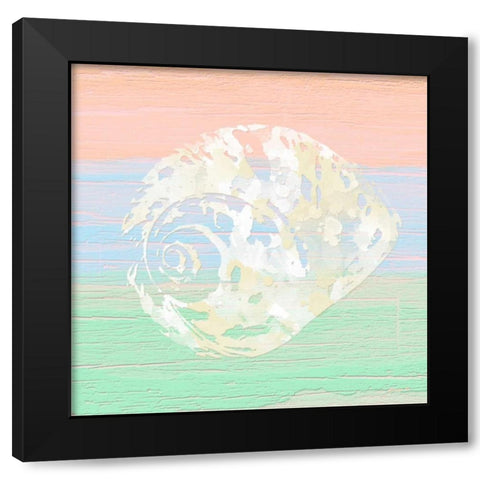 Pastel Coastal 2 Black Modern Wood Framed Art Print with Double Matting by Saunders, Alonzo