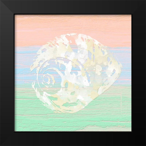 Pastel Coastal 2 Black Modern Wood Framed Art Print by Saunders, Alonzo