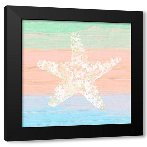Pastel Coastal 3 Black Modern Wood Framed Art Print with Double Matting by Saunders, Alonzo