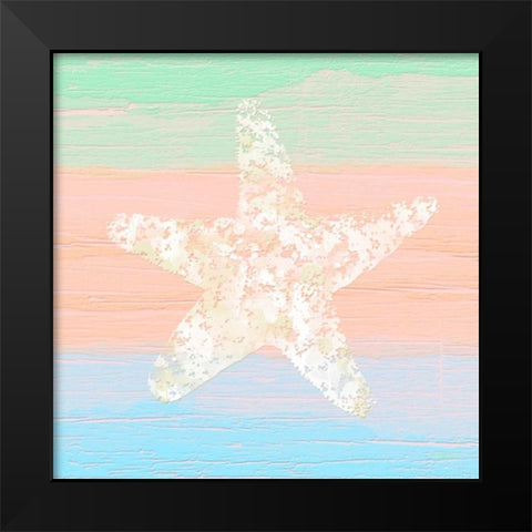 Pastel Coastal 3 Black Modern Wood Framed Art Print by Saunders, Alonzo