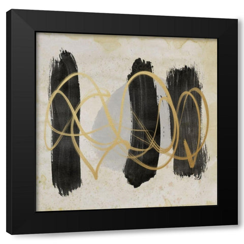 Peaceful Movement 2 Black Modern Wood Framed Art Print by Saunders, Alonzo
