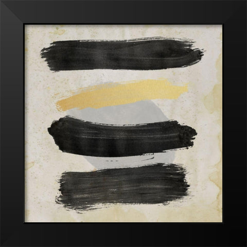 Up the Ladder Black Modern Wood Framed Art Print by Saunders, Alonzo