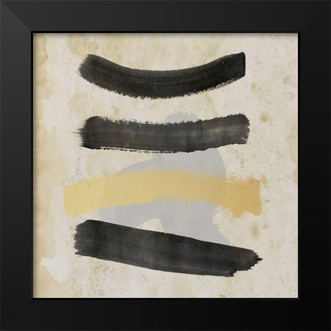 Down the Ladder Black Modern Wood Framed Art Print by Saunders, Alonzo