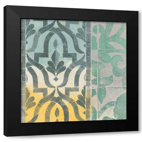 Decorative Life Squared 3 Black Modern Wood Framed Art Print with Double Matting by Saunders, Alonzo