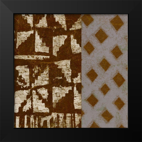 Tribal Essence 2 Black Modern Wood Framed Art Print by Saunders, Alonzo