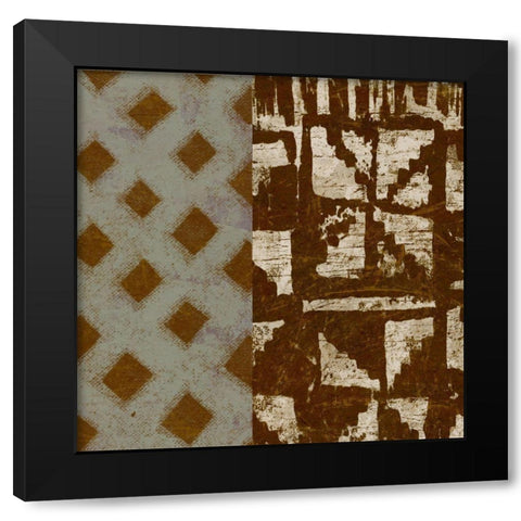 Tribal Essence Black Modern Wood Framed Art Print by Saunders, Alonzo