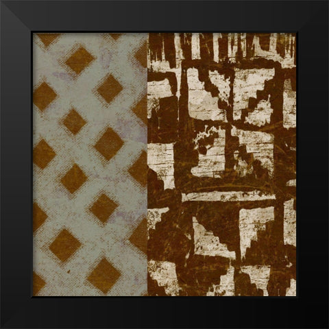 Tribal Essence Black Modern Wood Framed Art Print by Saunders, Alonzo