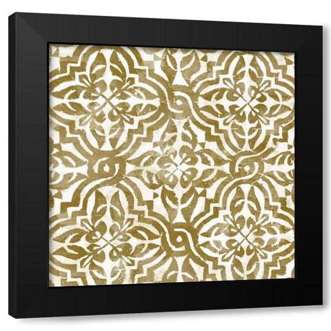 Brown Tile Light 1 Black Modern Wood Framed Art Print by Saunders, Alonzo