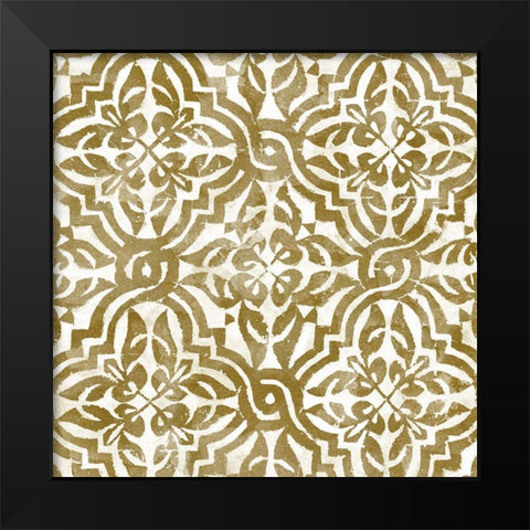 Brown Tile Light 1 Black Modern Wood Framed Art Print by Saunders, Alonzo