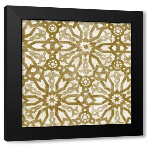 Brown Tile Light 5 Black Modern Wood Framed Art Print by Saunders, Alonzo