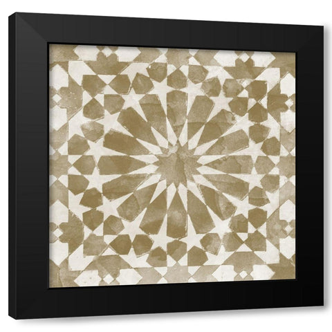 Brown Tile Light 10 Black Modern Wood Framed Art Print by Saunders, Alonzo