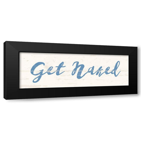 Get Naked Black Modern Wood Framed Art Print with Double Matting by Vidal, Alicia