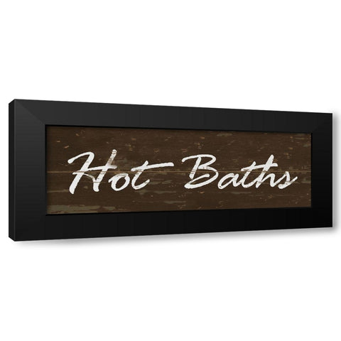 Hot Bath Black Modern Wood Framed Art Print with Double Matting by Vidal, Alicia