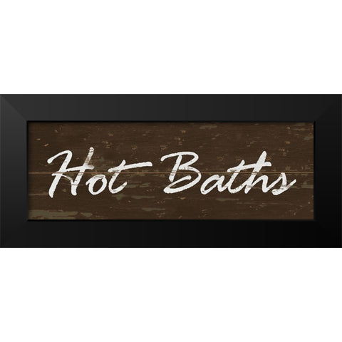 Hot Bath Black Modern Wood Framed Art Print by Vidal, Alicia
