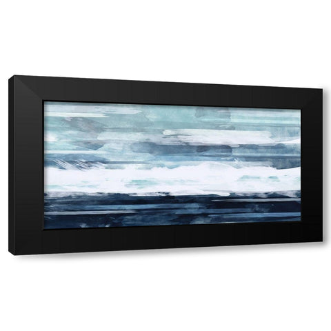 BlueHorizon Black Modern Wood Framed Art Print with Double Matting by Vidal, Alicia