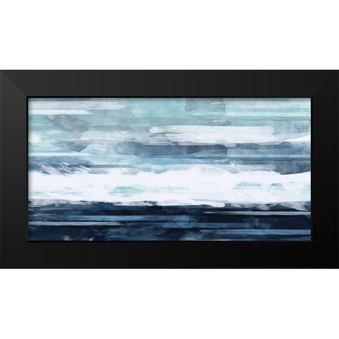 BlueHorizon Black Modern Wood Framed Art Print by Vidal, Alicia
