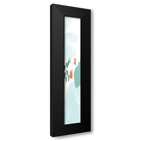80 Abstract Panel 2 Black Modern Wood Framed Art Print with Double Matting by Vidal, Alicia