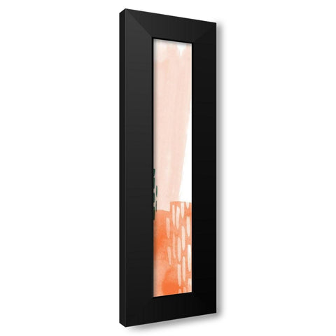 80 Abstract Panel 4 Black Modern Wood Framed Art Print with Double Matting by Vidal, Alicia