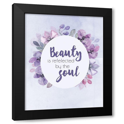 BeautySoul Black Modern Wood Framed Art Print with Double Matting by Vidal, Alicia
