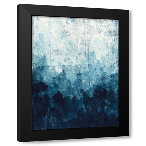 Ocean Blue 1 Black Modern Wood Framed Art Print by Vidal, Alicia