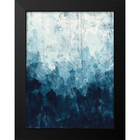 Ocean Blue 1 Black Modern Wood Framed Art Print by Vidal, Alicia