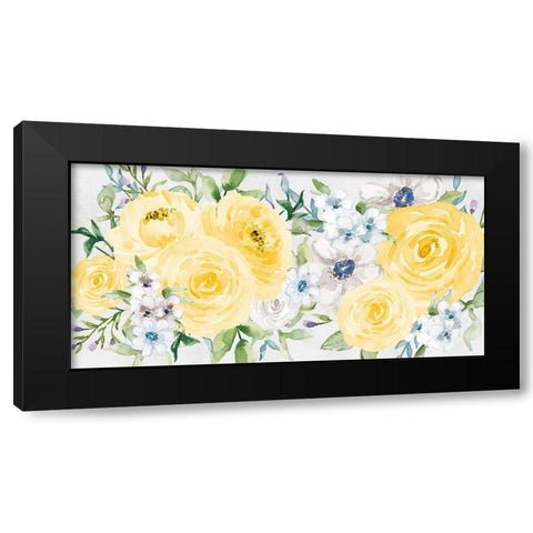 Watercolor Garden 1 Black Modern Wood Framed Art Print by Vidal, Alicia