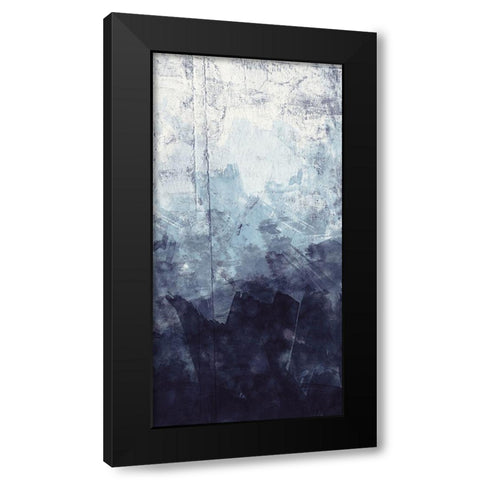 Blue Flow 1 Black Modern Wood Framed Art Print by Vidal, Alicia