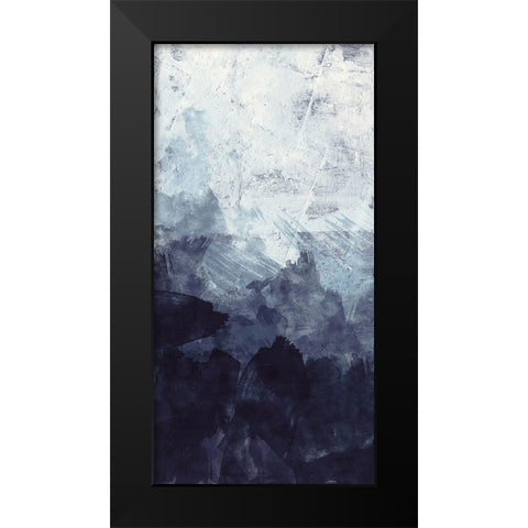 Blue Flow 2 Black Modern Wood Framed Art Print by Vidal, Alicia