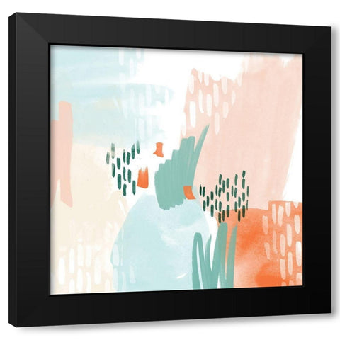 80 Abstract Black Modern Wood Framed Art Print by Vidal, Alicia