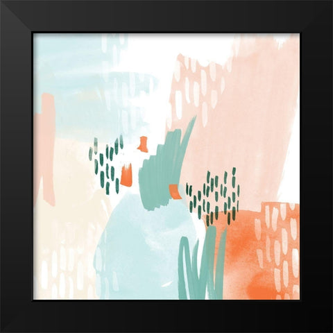 80 Abstract Black Modern Wood Framed Art Print by Vidal, Alicia